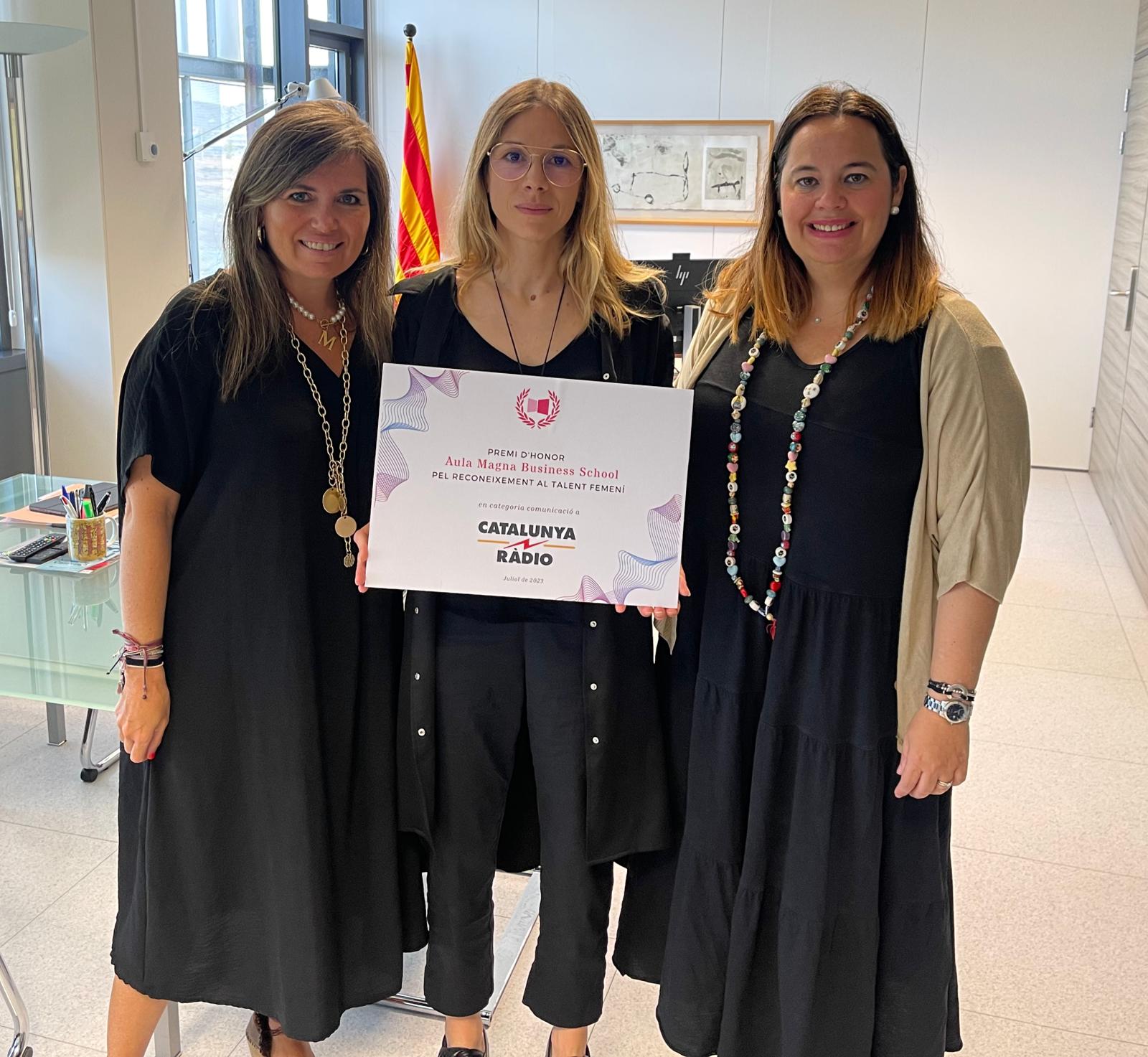 Lee más sobre el artículo Catalunya Ràdio recibe el Premio de Honor en comunicación de AMBS por el reconocimiento del talento femenino
