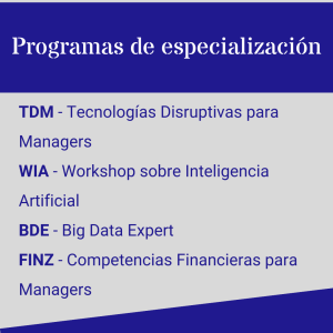 Formacion de especialización programas ejecutivos